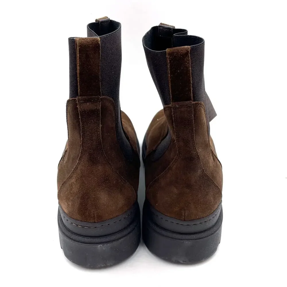 To Boot New‎ York Hemingway Boots Otter Brown Suede Leather Ankle Sz 12 Men's